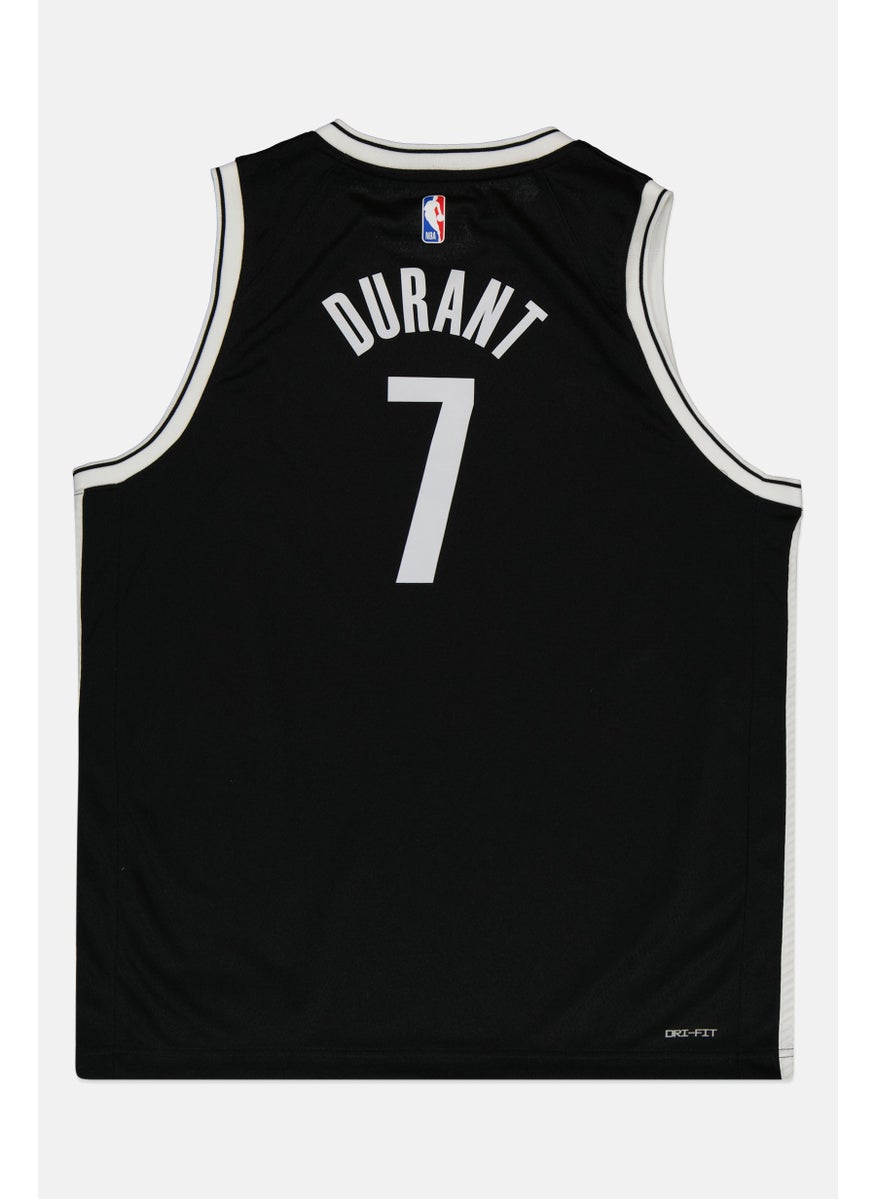 Nike Nike x NBA Kids Boy Brooklyn Nets Basketball Jersey, Black  - Image 2