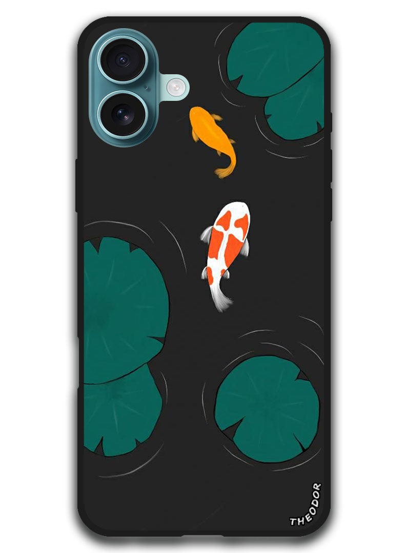 Theodor Protective Case Anti Scratch Shock Proof Bumper Cover For iPhone 16 Plus (6.7)-inch Fishes - Image 1