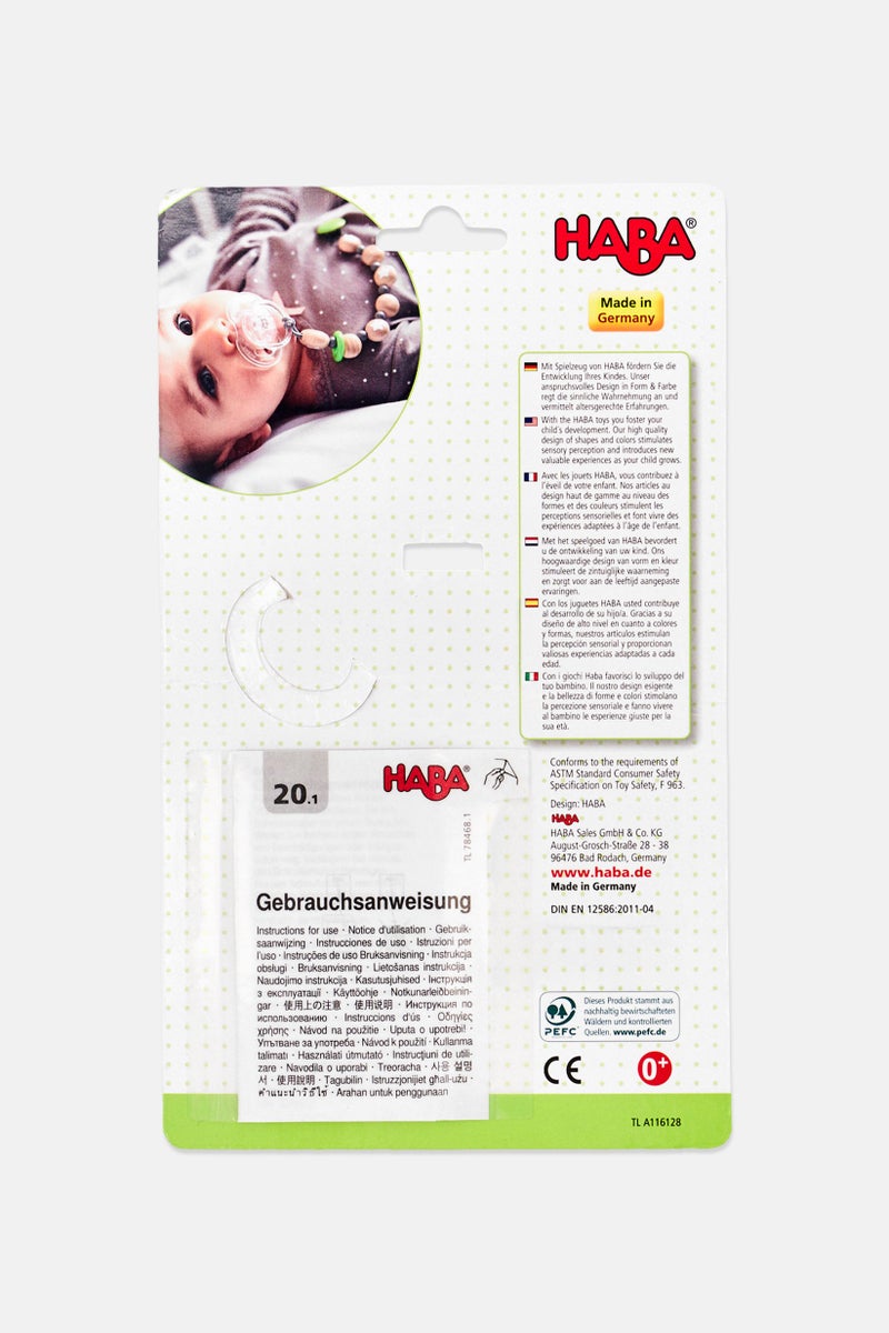HABA Wooded Pacifier Chain Star Flight, Multicolor - Image 3