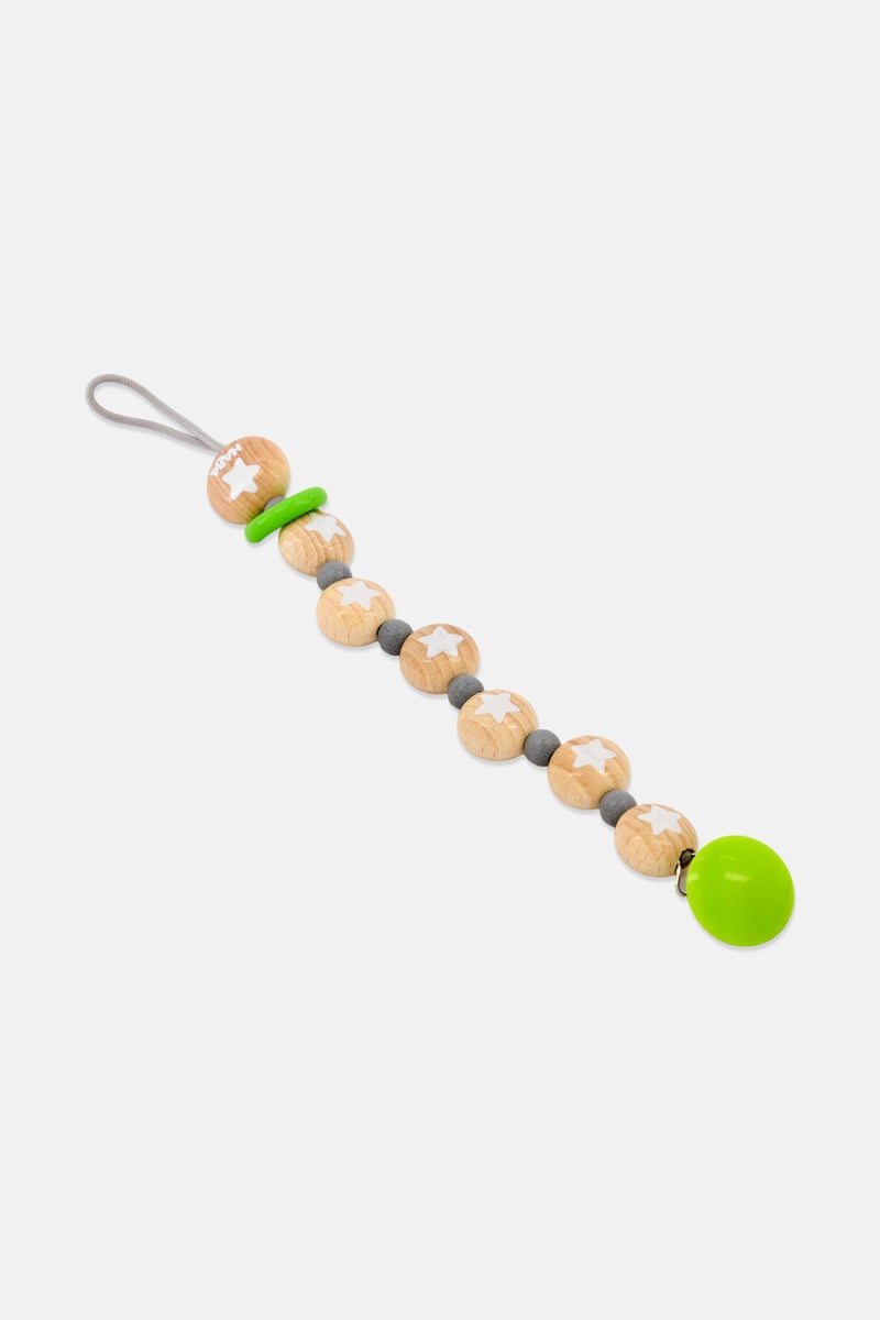 HABA Wooded Pacifier Chain Star Flight, Multicolor - Image 2