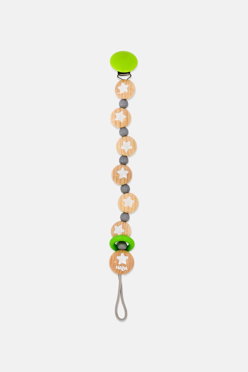 HABA Wooded Pacifier Chain Star Flight, Multicolor - Image 4