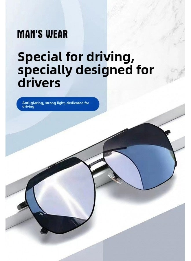 Men's and women's retro sports fashion anti-ultraviolet sunglasses goggles sunglasses - Image 2