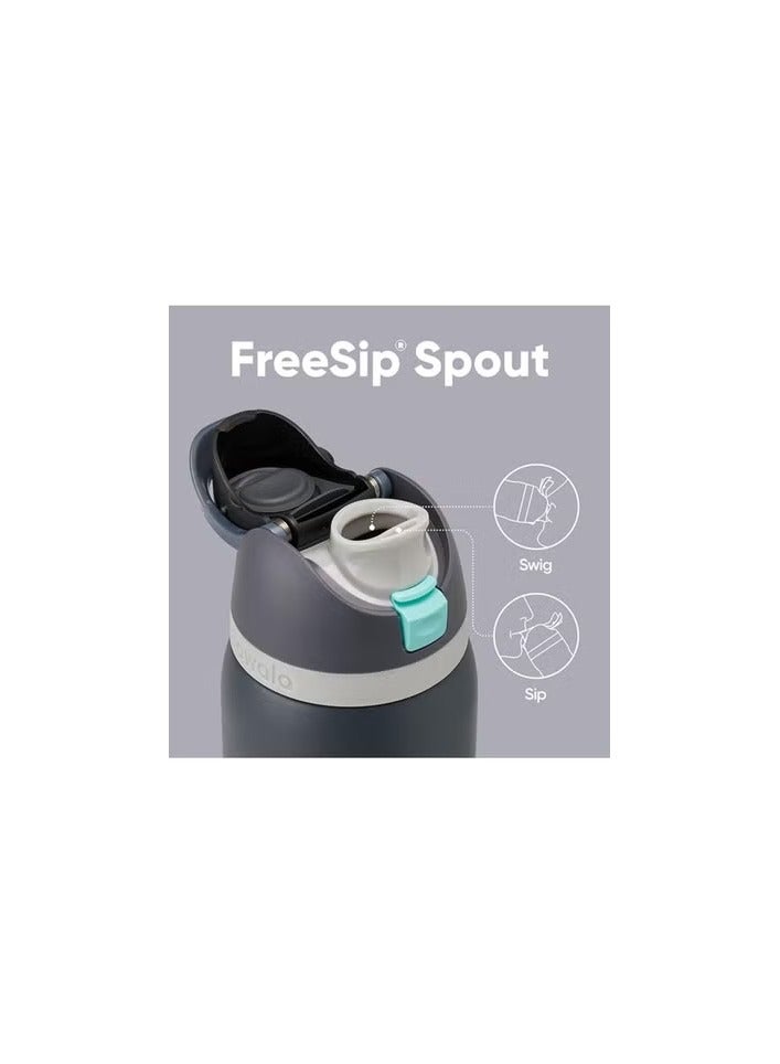 Owala Owala FreeSip Insulated Stainless Steel Water Bottle with Straw for Sports and Travel, BPA-Free, 32oz, Foggy Tide  - Image 2