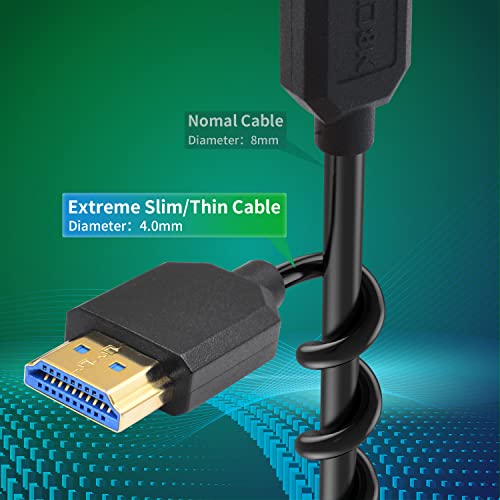 Duttek 8K Micro HDMI to HDMI Coiled Cable 8K@60Hz, 48Gbps, Right Angle HDMI to Micro HDMI 2.1 Cable for Camera, GoPro Hero, Raspberry Pi 5 4 1FT-3FT - Image 2