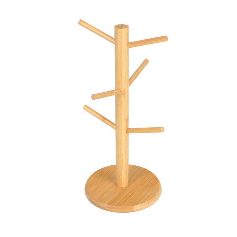 Bamboo Cup Holder Multifunctional Key Jewelry Storage Rack Factory Direct Mug Cup Wine Cup Draining Cup Holder(Simple Cup Holder) - Image 2