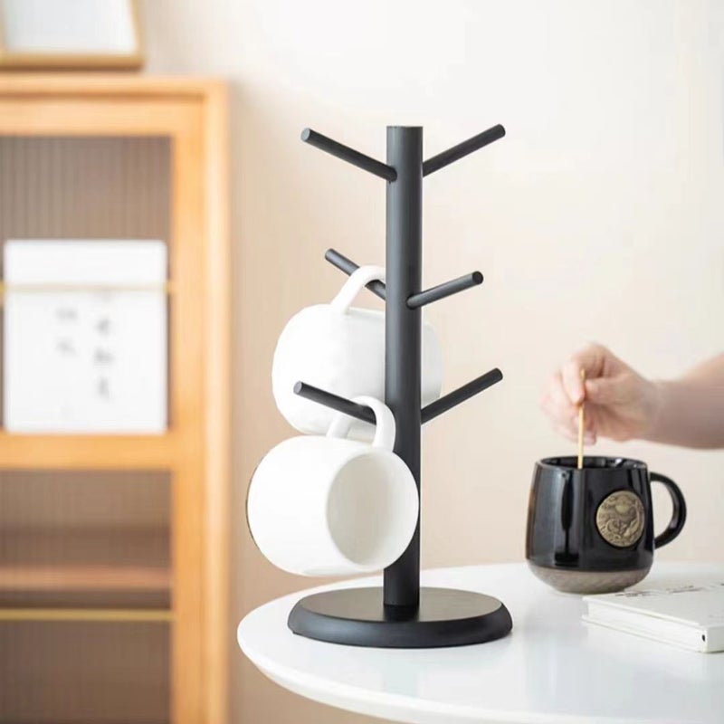 Bamboo Cup Holder Multifunctional Key Jewelry Storage Rack Factory Direct Mug Cup Wine Cup Draining Cup Holder(Simple Cup Holder) - Image 5