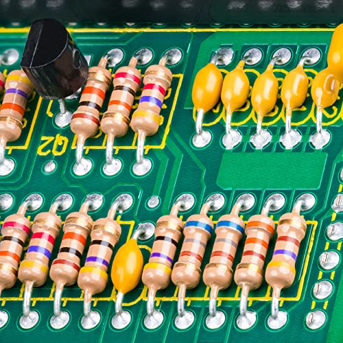 ALLECIN 25 Values 1/2W Resistor Kit from 1 Ohm to 1M Ohm 1/2 Watt 5% Carbon Film Resistors Assortment - Image 5