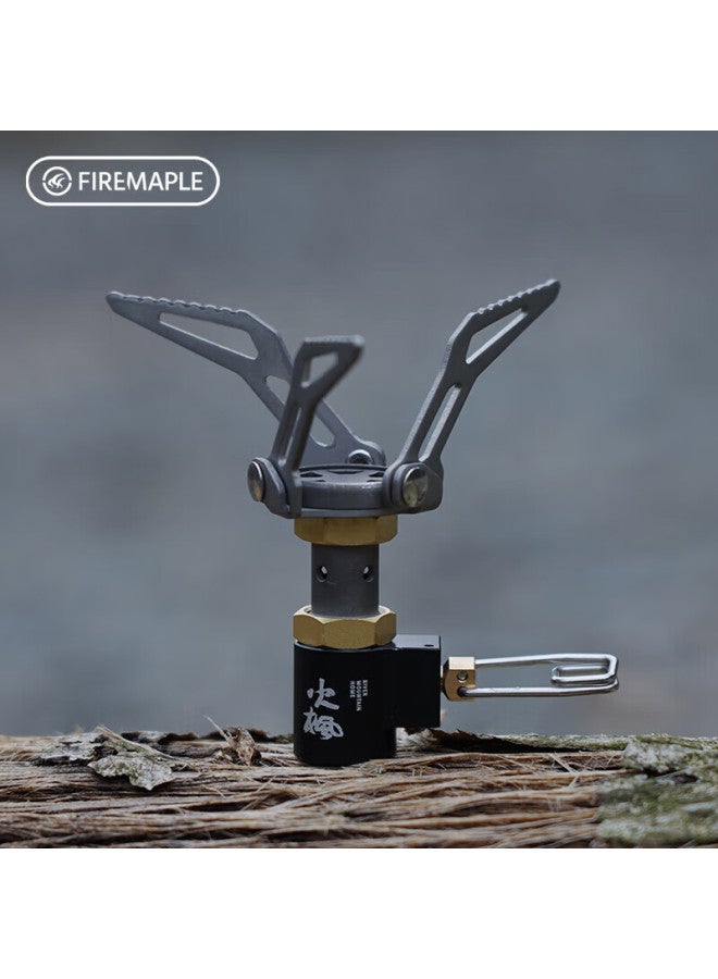 Fire-maple 300t Mini Stove Head Integrated Titanium Gas Stove, Outdoor Bc Hiking Mountaineering Lightweight Portable Camping Equipment - Image 4