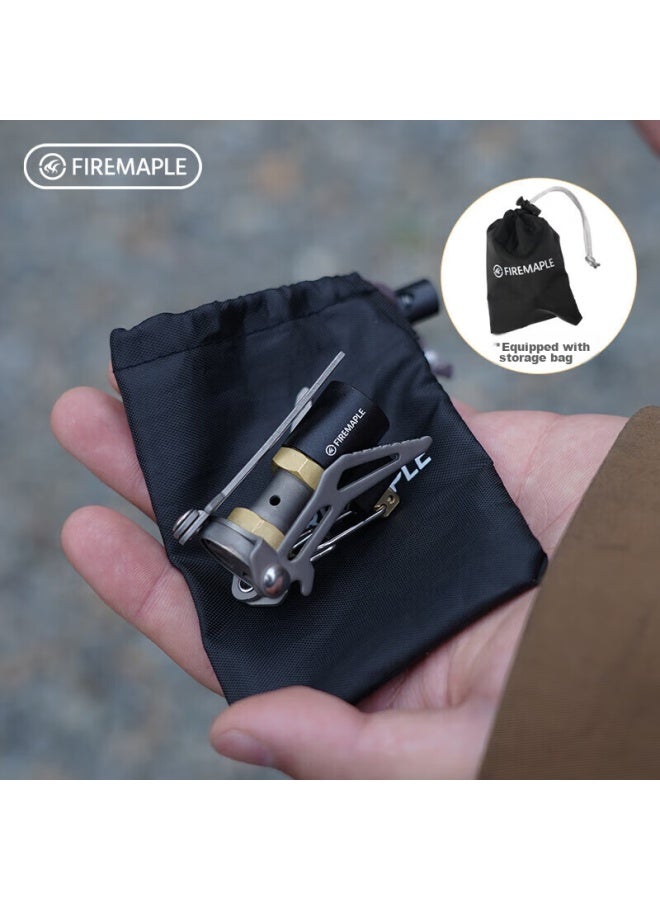 Fire-maple 300t Mini Stove Head Integrated Titanium Gas Stove, Outdoor Bc Hiking Mountaineering Lightweight Portable Camping Equipment - Image 3
