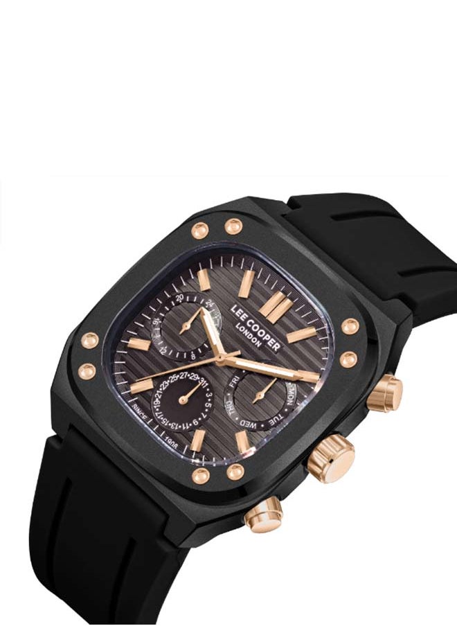 Lee Cooper Men Multi Function Black Dial Watch - LC08022.651  - Image 2