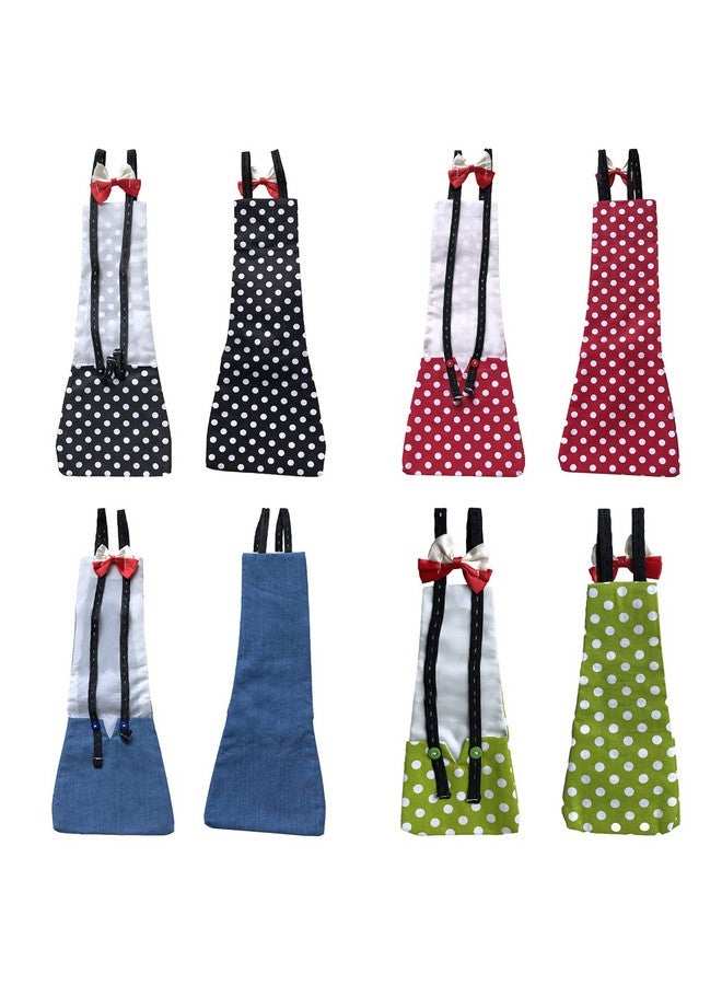 Winmany Chicken Duck Goose Diaper Washable Pet Bow Tie Diapers For Hens Roosters Poultry 1 Pack (S, Red) - Image 3