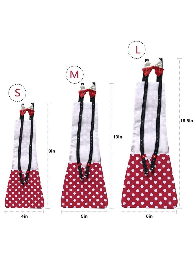 Winmany Chicken Duck Goose Diaper Washable Pet Bow Tie Diapers For Hens Roosters Poultry 1 Pack (S, Red) - Image 2