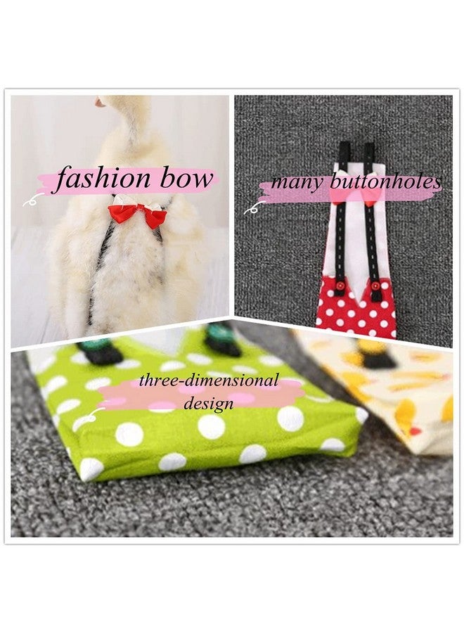 Winmany Chicken Duck Goose Diaper Washable Pet Bow Tie Diapers For Hens Roosters Poultry 1 Pack (S, Red) - Image 4