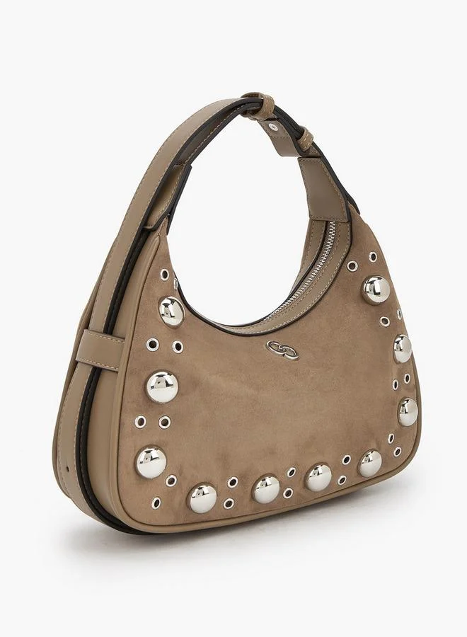 سيليست حقيبة كتف مرصعة بسحاب إغلاق