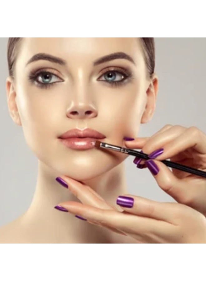 Profusion Cosmetics Professional Dual-Ended Spoolie Angled Eye Brow Brush for Precision Application and Blending of Eye Brow Powders Waxes and Gels Black - Image 3