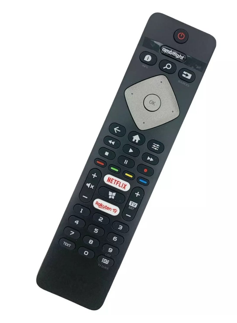 TV Remote Control Universal Philips TV – Compatible with All Philips LCD, LED, and Smart TVs – No Setup Required – With Netflix, YouTube, and Rakuten TV Shortcut Buttons - Image 2