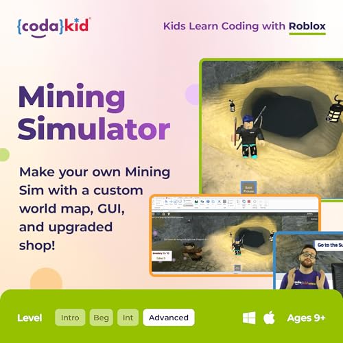 CodaKid Roblox Coding, Award-Winning, Coding for Kids, Ages 9+ with Online Mentoring Assistance, Learn Computer Programming and Code Fun Games with Lua and Video Game Programming Software (PC & Mac) - Image 5