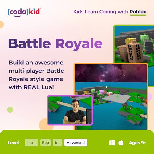 CodaKid Roblox Coding, Award-Winning, Coding for Kids, Ages 9+ with Online Mentoring Assistance, Learn Computer Programming and Code Fun Games with Lua and Video Game Programming Software (PC & Mac) - Image 4