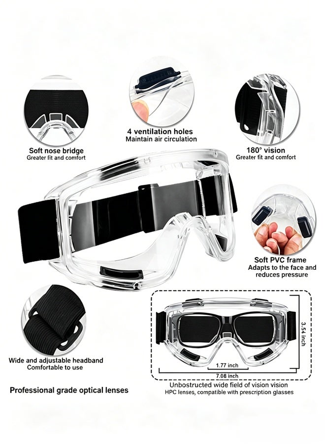 Reusable Respirator Facep Gas Mask,Respirator Mask Respirator with Filter and Goggles for Chemicals Mask For Paint Dust Soldering Construction Sanding Woodworking etc. - Image 3