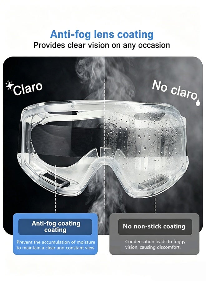 Reusable Respirator Facep Gas Mask,Respirator Mask Respirator with Filter and Goggles for Chemicals Mask For Paint Dust Soldering Construction Sanding Woodworking etc. - Image 4
