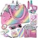 Star Princess Play Purse for Little Girls and Toddlers  Unicorn Purse Toys for Kids Pretend Play Accessories Phone Wallet Credit Cards Keys Pretend Makeup Unicorn Gift for Girl Age 3 4 5 6 7 8 Years and Up - Image 2