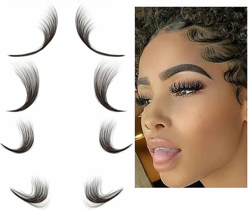 Temporary Baby Hair Tattoo Stickers, Waterproof Tattoos Body Makeup for Women, Edge Tattoo Edges Curly Hair Salon DIY Hairstyling Hair Stickers Template Makeup Tool - Image 4