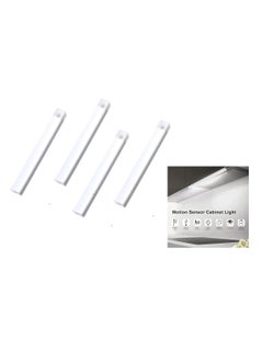 OUYoo OUYoo 4 pcs Motion Sensor LED Lighting,Motion Sensor Light，Motion Sensor Light Bar Night Light for Room，Battery operated induction light, Under Cabinet Light, USB Rechargeable, Dimmable, Magnetic Night Light for Kitchen, Corridor, Wardrobe,Indoor.   30cm -White light  - Image 1