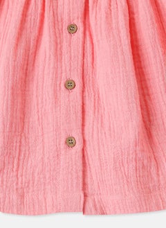 Nautinati Nautinati Girls’ Soft Cotton Dress with Peter Pan Collar  - Image 5
