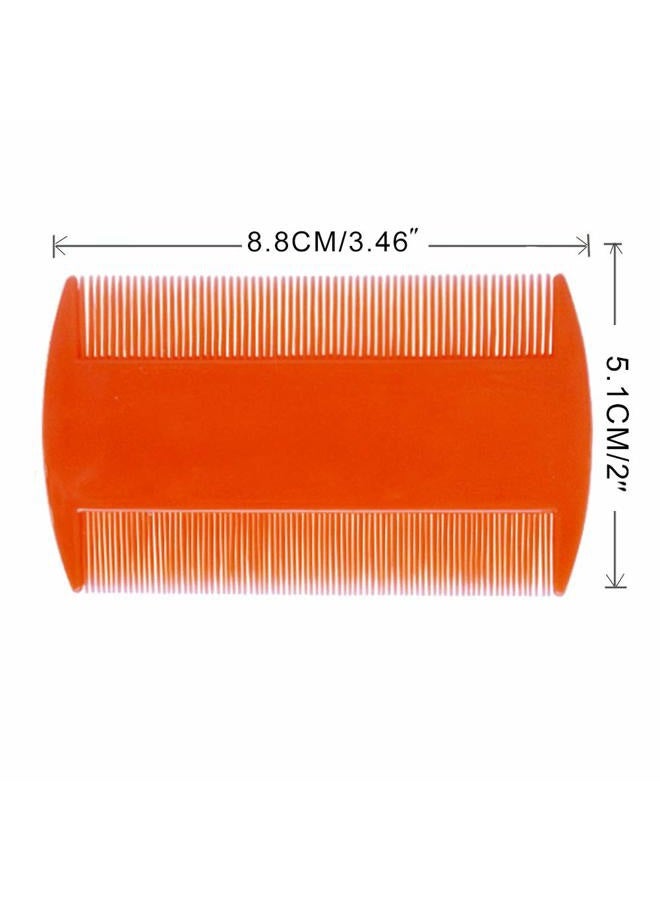 ZYOUNG 4 Pcs Head Hair Comb Including 2 Pieces Hair Comb Double Sided 2 Pieces Removal Dandruff Comb with Metal Teeth - Image 4