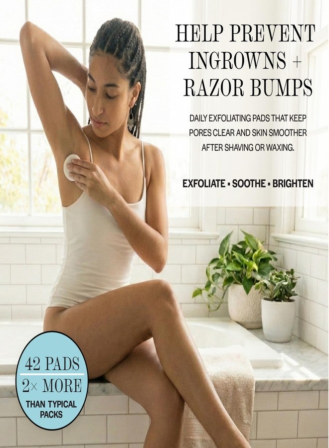 BASE LABORATORIES Ingrown Hair Treatment Pads with AHA+BHA - Razor Bump Treatment - Daily AfterShave to Help Prevent Ingrown Hairs For Men & Women - Bikini Area, Underarms, Neck, Beard – 42 Pads - Image 5
