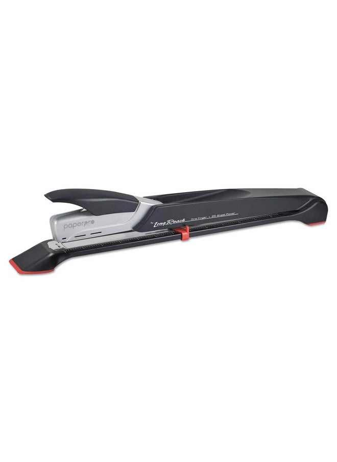 PaperPro -Bostitch 1610 Inreach Long 12.5-Inch Reach Stapler, 25-Sheet Capacity, Black/Silver  - Image 1
