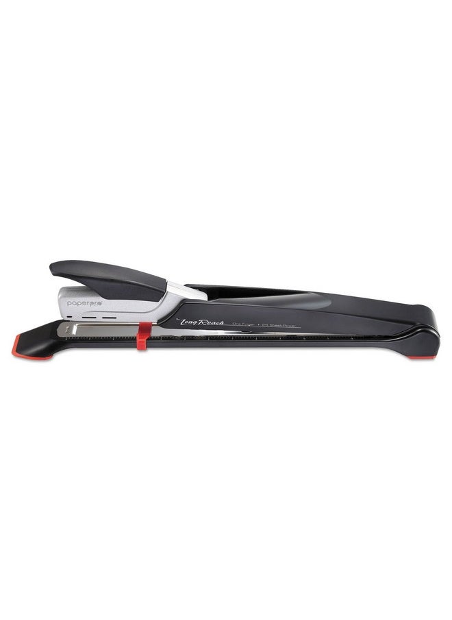 PaperPro -Bostitch 1610 Inreach Long 12.5-Inch Reach Stapler, 25-Sheet Capacity, Black/Silver  - Image 2