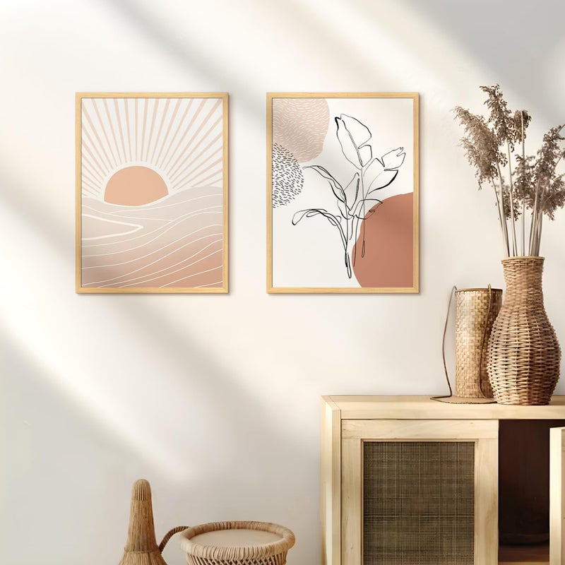 upsimples 12x16 Picture Frame Natural 3 Pack, Scratch-Proof Poster Frames 12 x 16 for Photo Gallery - Slide-In Strips, Horizontal or Vertical Wall Mounting - Image 5