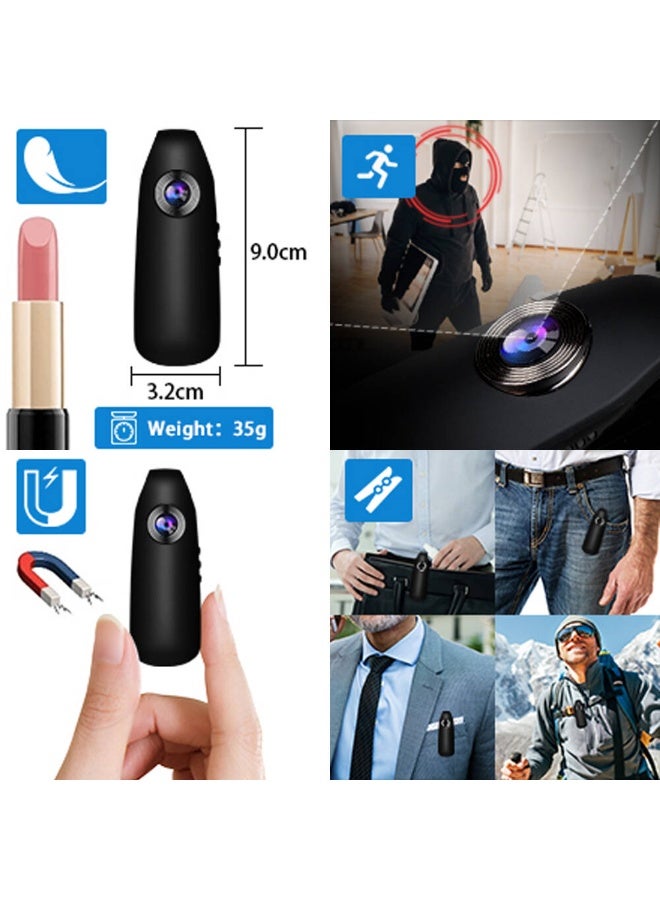 ZetRA Mini Body Camera with Audio and Video Recording 1080P 64GB Motion Detection Video Recorder Wearable POV Camcorder with Magnetic Pocket Portable DV for Cycling,Pets,Walking,Travaling - Image 2
