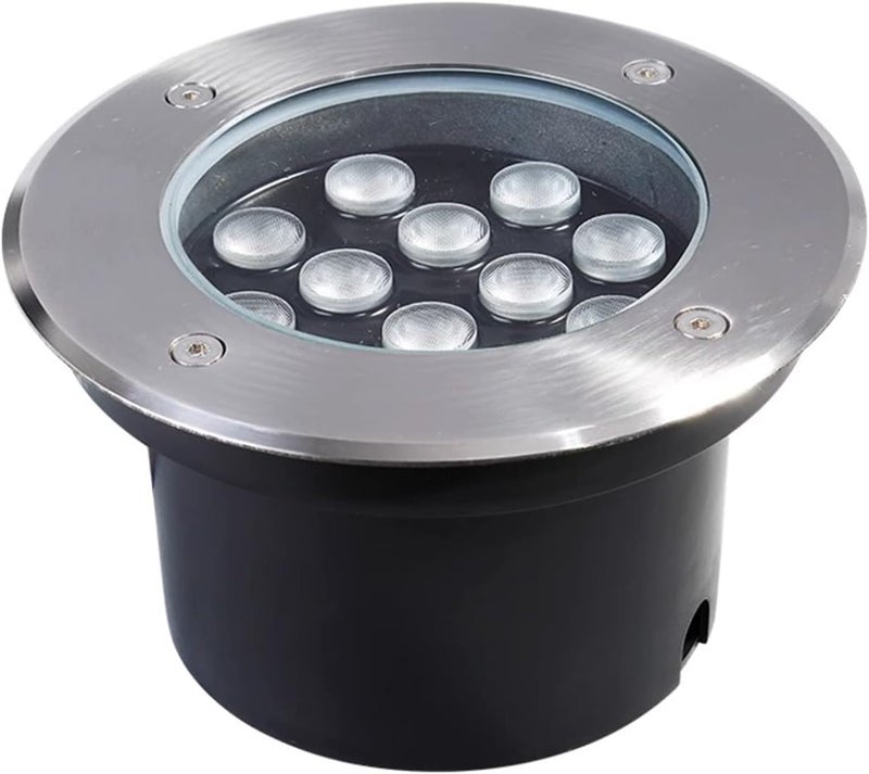 أضواء LED مدفونة تحت الأرض للاستخدام الخارجي، مقاومة للماء، جهد منخفض (AC12/24V)، مناسبة للحدائق، الممرات، المسارات، مداخل المنازل، الأرصفة، وأضواء المناظر الطبيعية الدائرية - Image 1