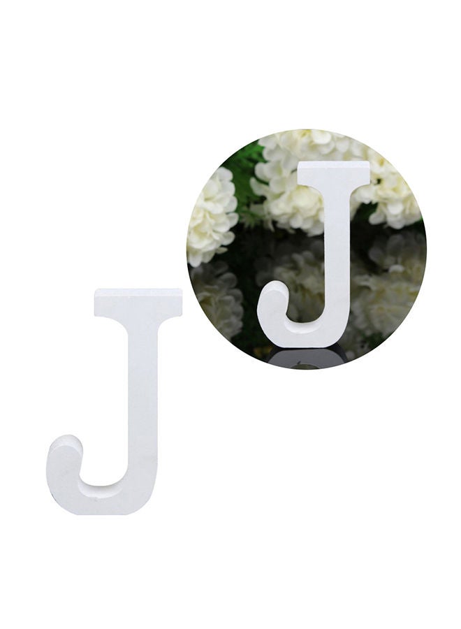 NIBEMINENT English Letter Wooden Ornament Set White 0.02kg - Image 3