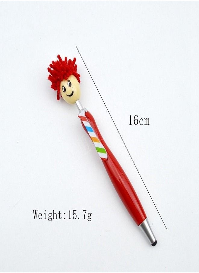 Multifunctional doll mobile phone tablet screen eraser touch pen cartoon ballpoint pen  - Image 3