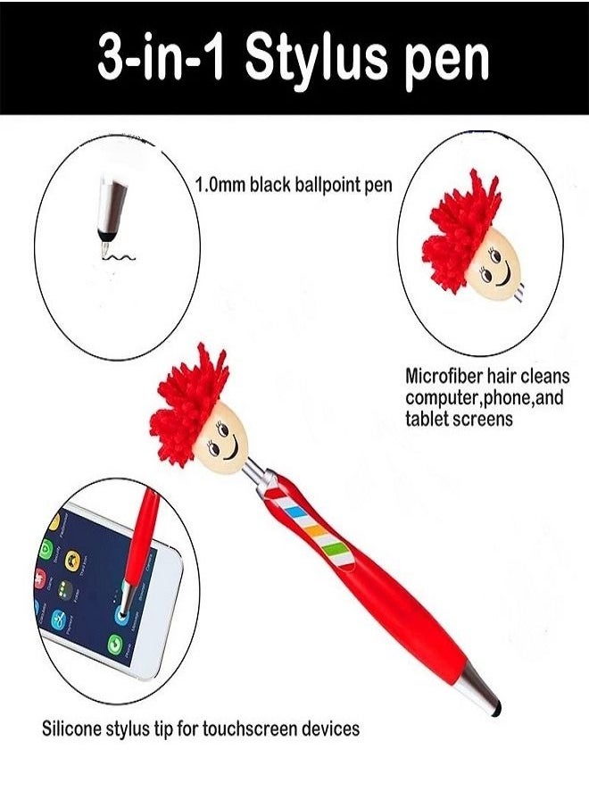 Multifunctional doll mobile phone tablet screen eraser touch pen cartoon ballpoint pen  - Image 2