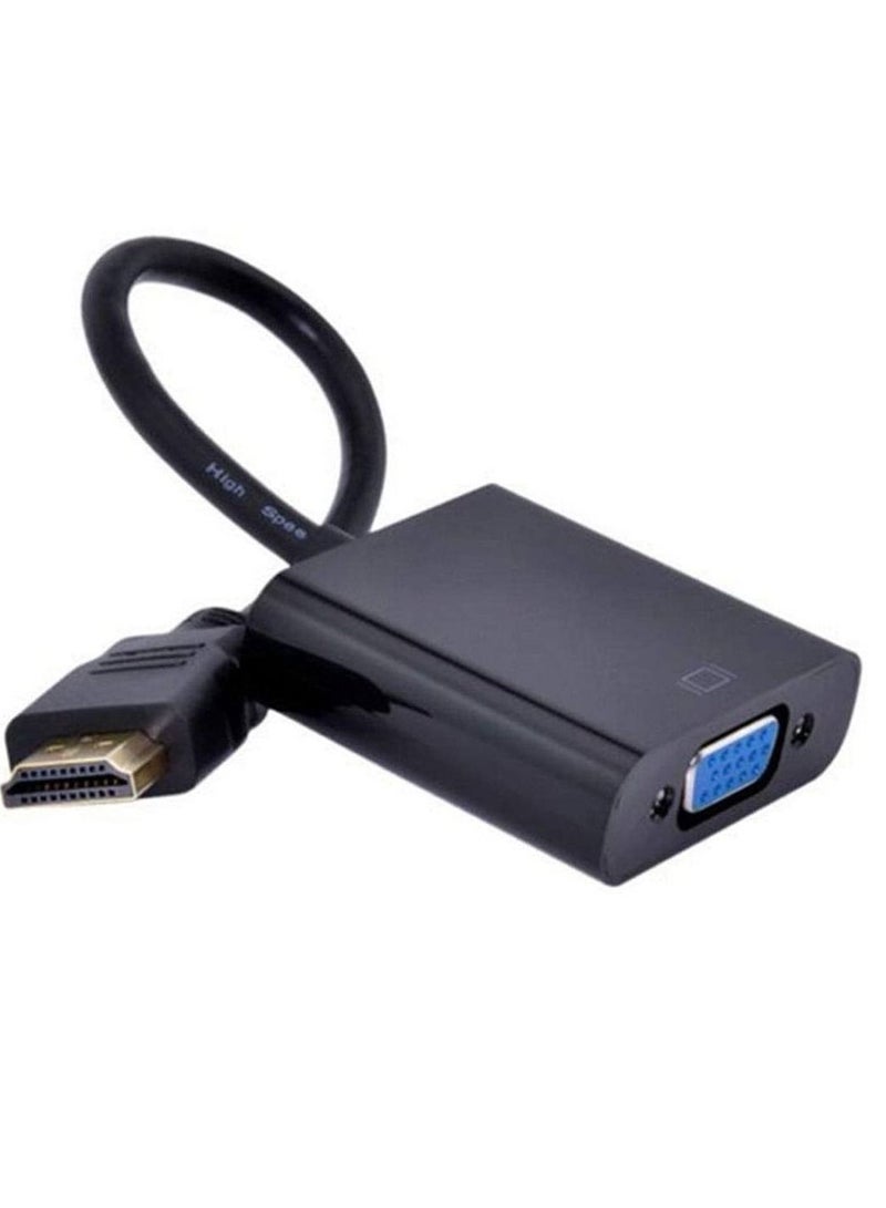 shAyzee HDMI Male To VGA Female Video Cable Adapter Black - Image 2