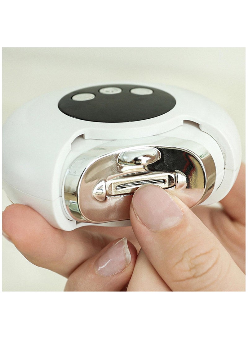 SYOSI Electric Nail Clipper, Automatic Toenail Clippers Baby Nail Trimmer, Automatic Nail Clipper with LED Light, Versatile Electric Automatic Nail Clipper for Seniors for Adults, Children - Image 3