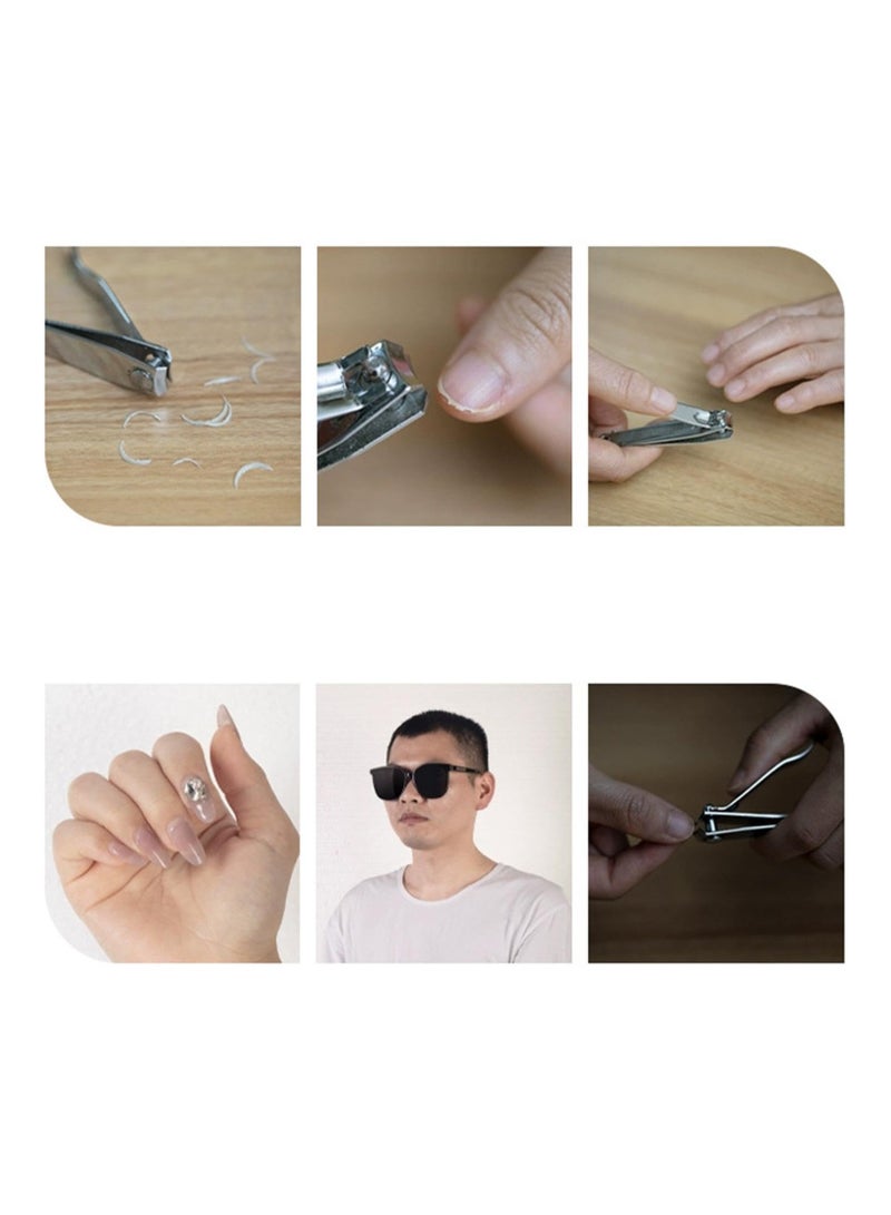 SYOSI Electric Nail Clipper, Automatic Toenail Clippers Baby Nail Trimmer, Automatic Nail Clipper with LED Light, Versatile Electric Automatic Nail Clipper for Seniors for Adults, Children - Image 4