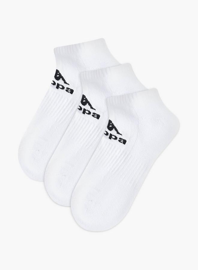 Kappa Set Of 3 - Kappa Logo Print Half Terry Ankle Length Socks - Image 1
