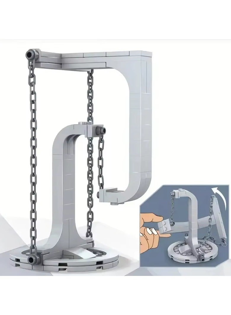 1pc Suspension Balance Frame Puzzle Assembly Block Toy Tension Anti Gravity Balance Experiment - Image 1