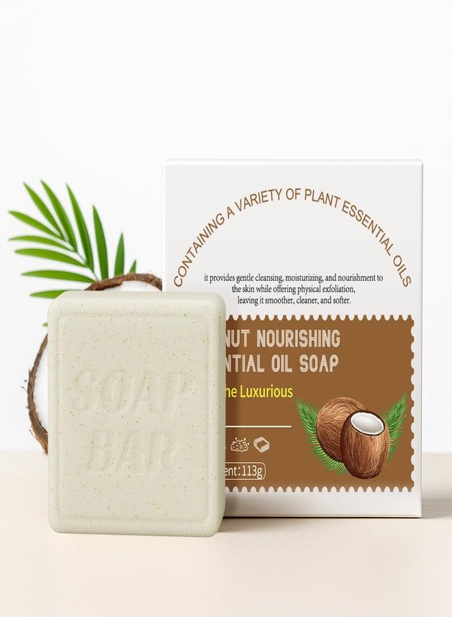 APPTI Botanical Natural Soap Bar, Womens Moisturizing Bar with Essential Oils, Handmade, Vegan, Soaps for Face & Body, 3.98oz (Coconut) - Image 2