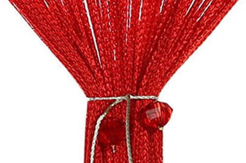 FUT String Tassel Crystal Beads Curtain, Partition Door Curtain Beaded String Curtain Door Screen Panel Home Decor Divider for Bridal Chamber Room Beauty Salon Bedroom New Home Hotel Decoration 1x2m - Image 2