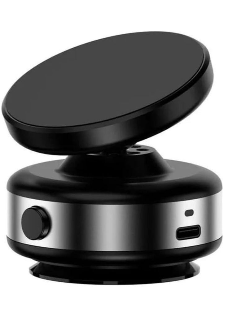 AMBERJACK Upgraded 360° Adjustable Electric Vacuum Magnetic Suction Cup Phone Mount, Hands-Free Magnetic Cell Phone Holder for Car, Gym, Mirror, Smooth Surface, Compatible with Magsafe iPhone  - Image 1