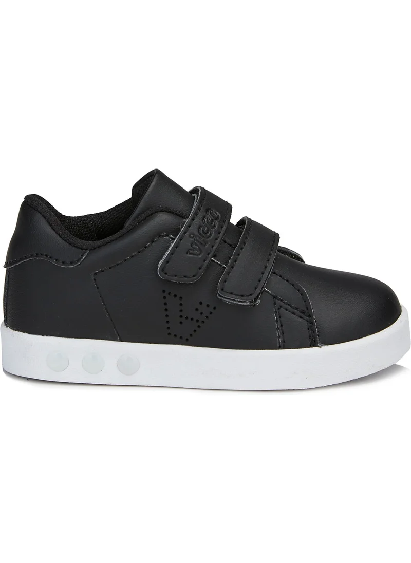 VICCO Oyo Lighted Unisex Baby Black/White Sneaker