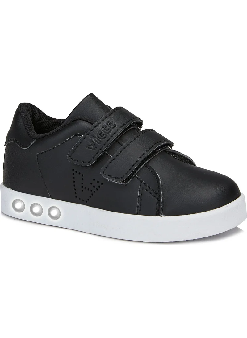 فيكو Oyo Lighted Unisex Baby Black/White Sneaker