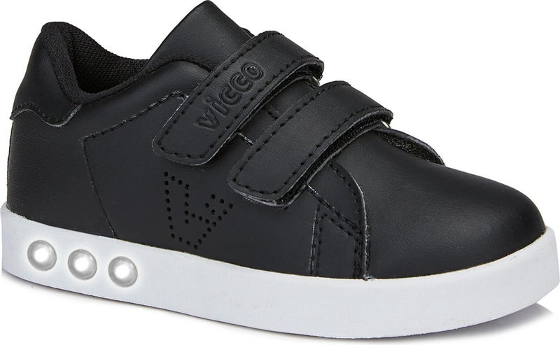 VICCO Oyo Lighted Unisex Baby Black/White Sneaker  - Image 2