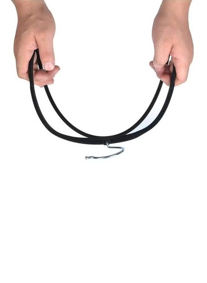 LIMOS 10-Piece Non-Slip Velvet 360 Degree Swivel Hangers Set Black - Image 5